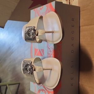 Kelsi Dagger Nude Leather Ambrosia Sandal Size 8.5M